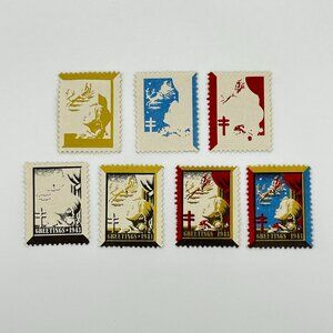 Vintage 1943 U.S. Christmas Seal